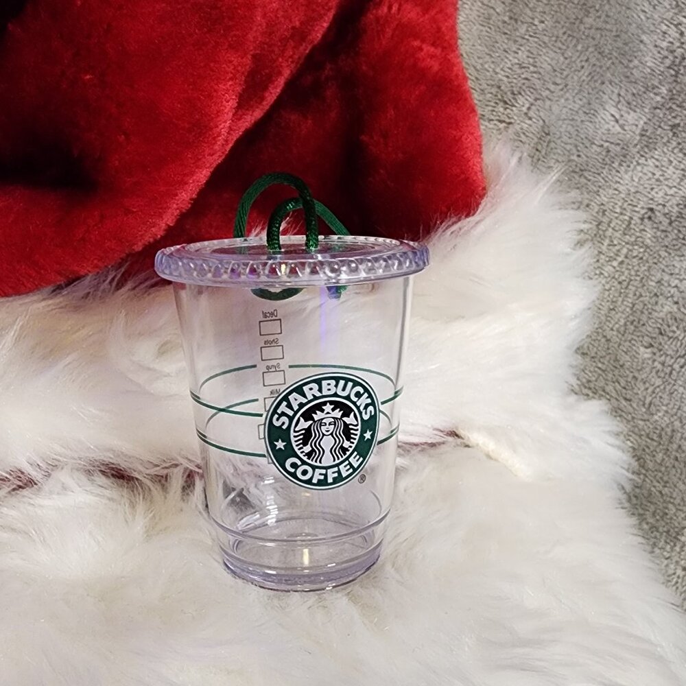 2009 Starbucks Christmas Holiday Ornament Plastic Cup